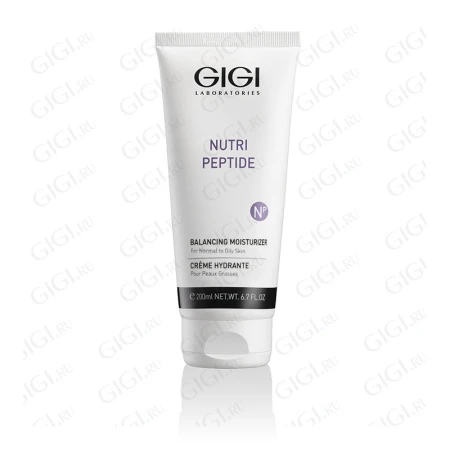 Упаковка GIGI Nutri Peptide Balancing Moisturizer for normal to oily skin, 200 мл