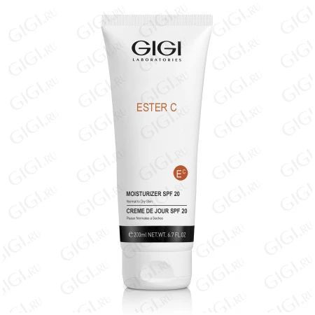 Упаковка GIGI Ester C Moisturizer SPF 20 Normal to Dry skin, 200 мл