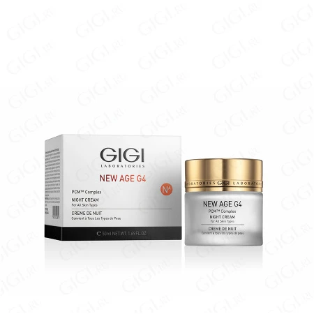 Упаковка GIGI New Age G4 Night Cream For All Skin Types, 50 мл