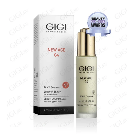 Упаковка GIGI New Age G4 Glow Up Serum, 30 мл