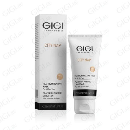 Упаковка GIGI City NAP Platinum Heating Mask For All Skin Types, 75 мл