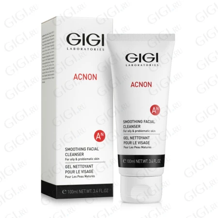 Упаковка GIGI Acnon Smoothing Facial Cleanser For oily & problematic skin, 100 мл