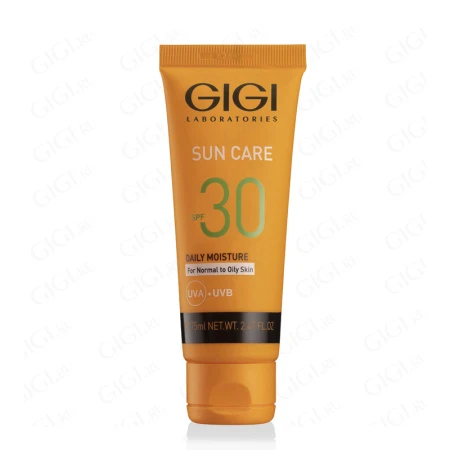 Упаковка GIGI SUN CARE Daily Protector SPF 30 For Normal to Oily skin, 75 мл