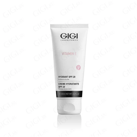 Упаковка GIGI Vitamin E Hydratant SPF 20 for normal to dry skin, 250 мл