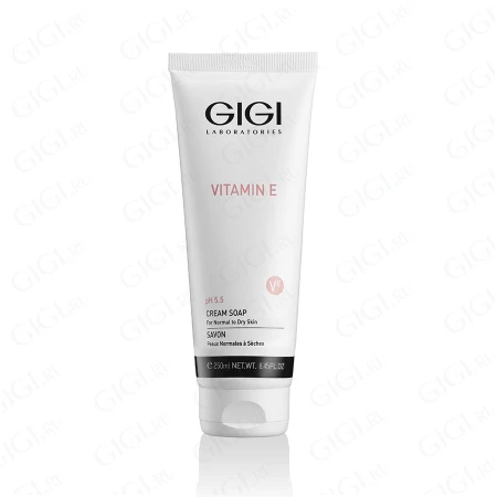 Упаковка GIGI Vitamin E Cream Soap for normal to dry skin, 250 мл